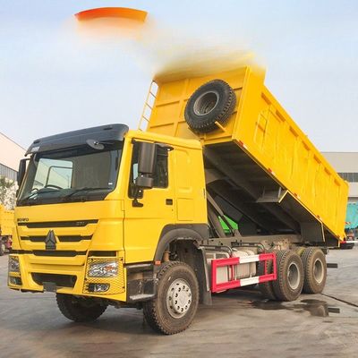 কেনা 10 চাকা 371hp 6x4 ব্যবহৃত 25 টন হাও ডাম্প ট্রাক মালবাহী ট্যাঙ্ক দৈর্ঘ্য 5.3-6.2M online manufacture
