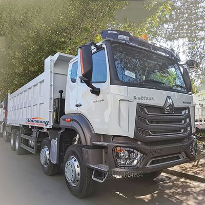 ভালো দাম HOWO NX ডান বা বাম হাত ড্রাইভ 320-400HP দ্বিতীয় হাত TIPPER ট্রাক 12 চাকা 8X4 মাইনিং ডাম্প ট্রাক জ্বালানী ট্যাংক 400L অনলাইন