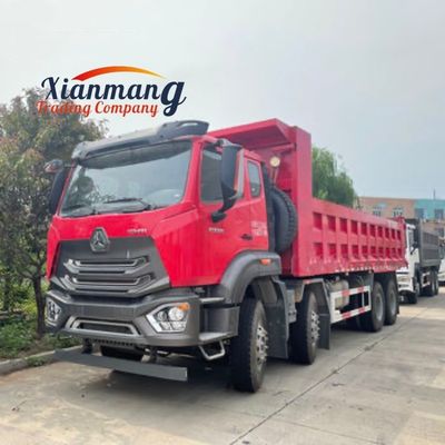 ভালো দাম 20 সিবিএম সিনোট্রাক হাও এনএক্স 8x4 ডাম্প ট্রাক 50 টন টারপুলিন সহ হোহান উচ্চ ক্ষমতাযুক্ত অ্যালুমিনিয়াম খাদ অনলাইন