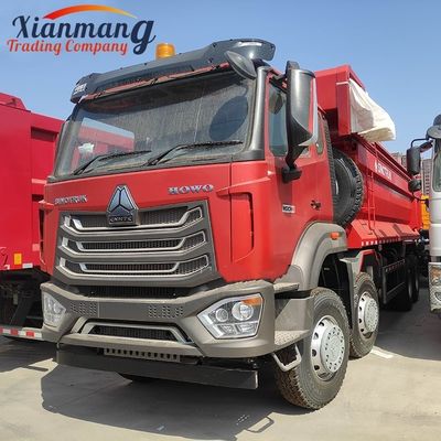 ভালো দাম HOWO NX 380HP 8x4 12 চাকা ডাম্প ট্রাক পিছনের ক্যামেরা মাল্টিমিডিয়া সিস্টেমের সাথে ভারী দায়িত্ব Tipper ট্রাক অনলাইন