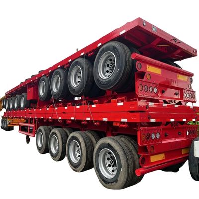 ভালো দাম 4axles 3axles 20ft 40ft ফ্ল্যাটবেড কনটেইনার চ্যাসি কনটেইনার লক সহ সেমি ট্রেলার বিক্রয়ের জন্য অনলাইন