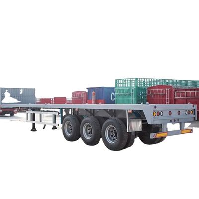 ভালো দাম 3 এবং 4axel 40ft 50ft 60ft কনটেইনার ফ্ল্যাটবেড ট্রেলার তানজানিয়া ব্যবহৃত ফ্ল্যাটবেড সেমি ট্রেলার বিক্রয়ের জন্য অনলাইন
